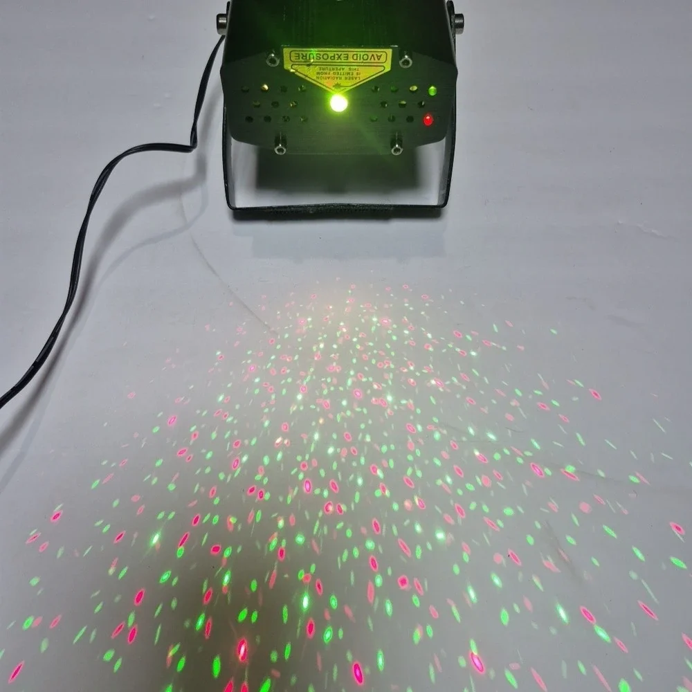 American DJ Micro Galaxian Laser Projector Unisex OS Black Red‎ Green Star